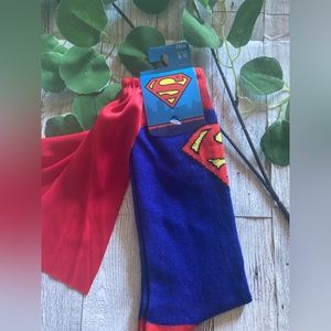 Superman Socks with Cape